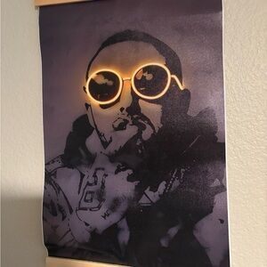 MAC Miller Wall Art Print with Gold Accent Sunglasses